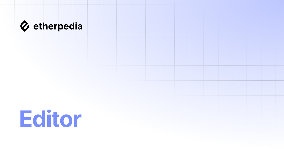 Editor | Etherpedia
